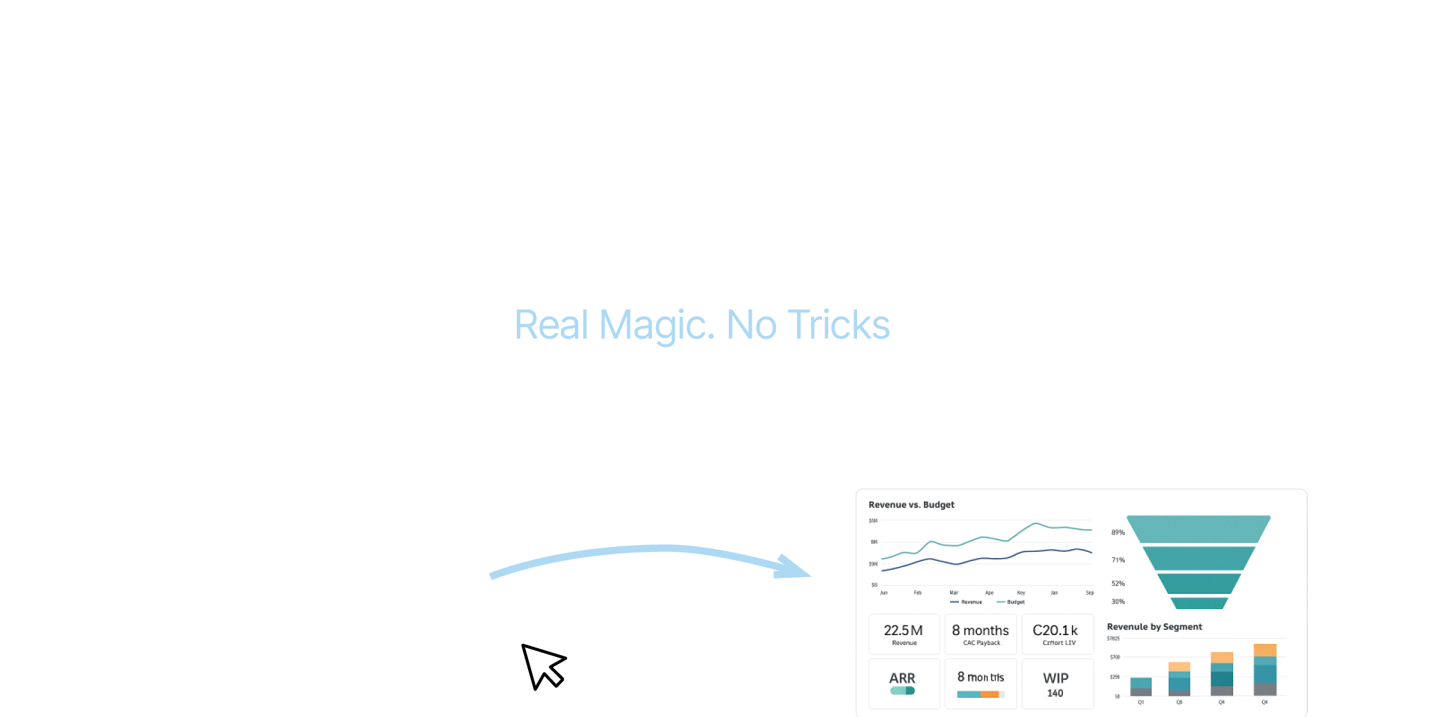 Screenshot your existing report and EVA replicates it as a live VibeCFO Bucket